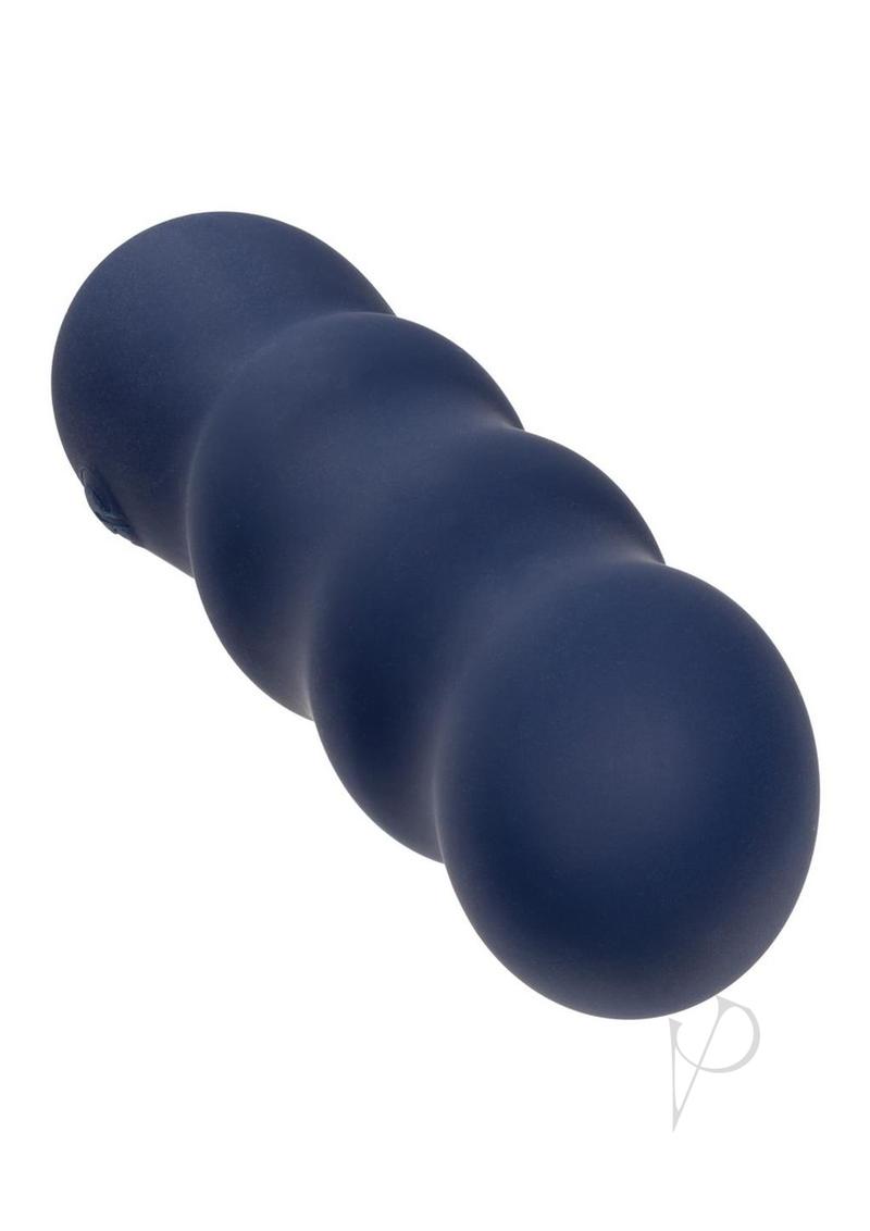 Cashmere Satin Swirl G Rechargeable Silicone G-Spot Vibrator - Blue