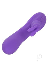 Flex Bend and Hold Double Rumbler Rechargeable Silicone Rabbit Vibrator - Purple