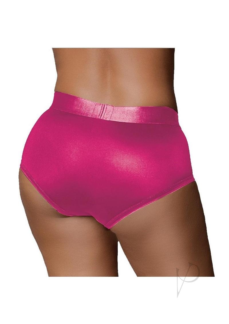 Ouch! Vibrating Strap-On Brief Rechargeable - XL/2XL - Pink