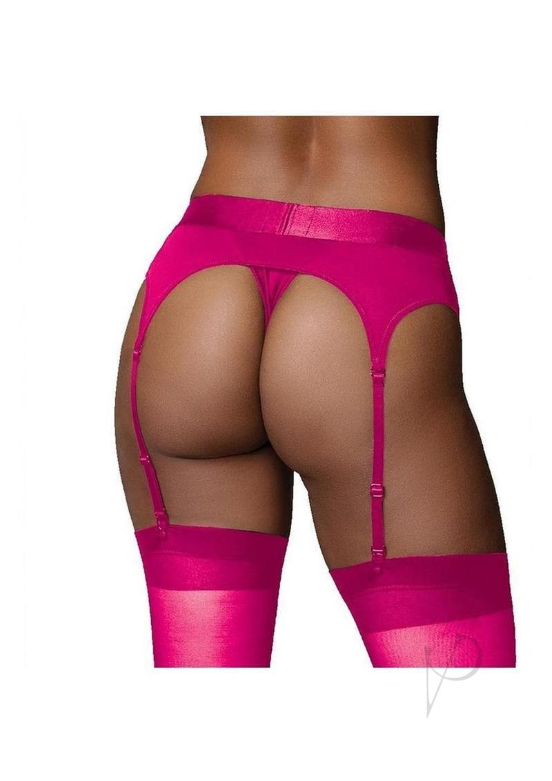 Ouch! Vibrating Strap-On Thong with Rechargeable Bullet - M/L - Pink