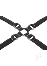 Velvet Noir Adjustable Hog Tie and Cuff Set - Black