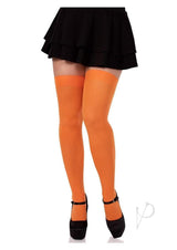 Leg Avenue Nylon Over The Knee - Orange - O/S