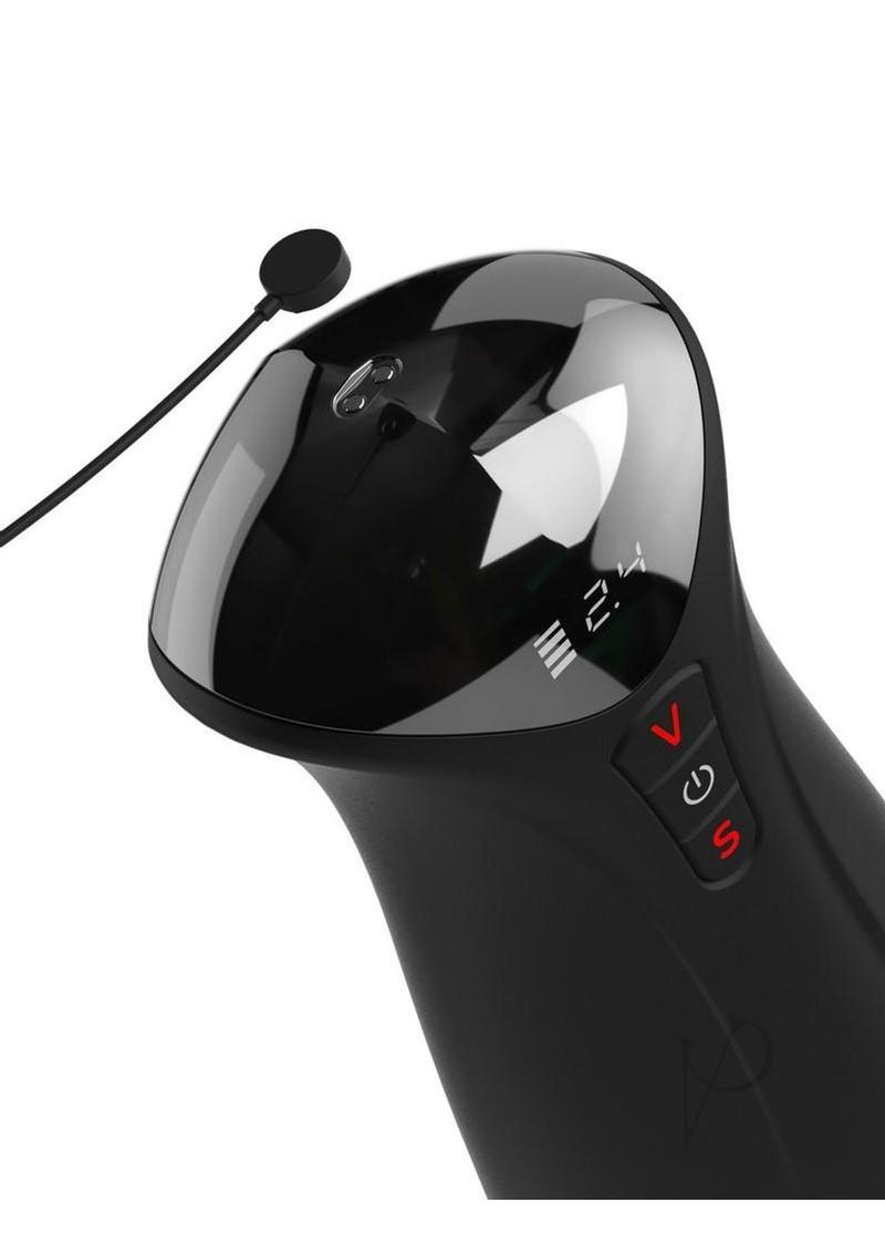 PDX Elite Fap-O-Matic Pro XL Rechargeable Masturbator - Black/Red