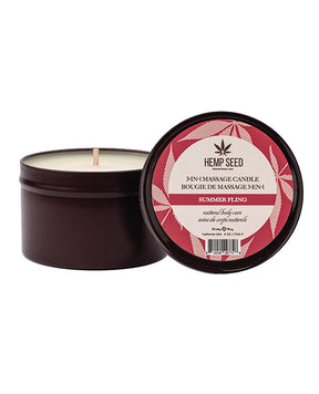 Earthly Body  Summer 2025 3 in 1 Massage Candle - 6 oz Summer Fling