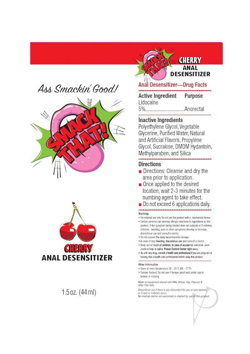 Smack That Anal Desensitizer 1.5oz - Cherry