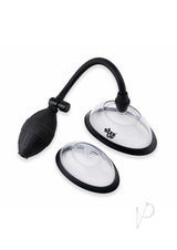 Size Up Classic Pussy Pump with Two Chambers - Black/Clear