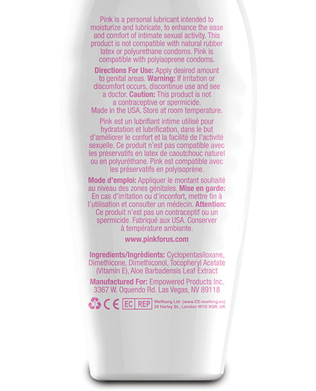 Pink Silicone Lubricant 2.8oz