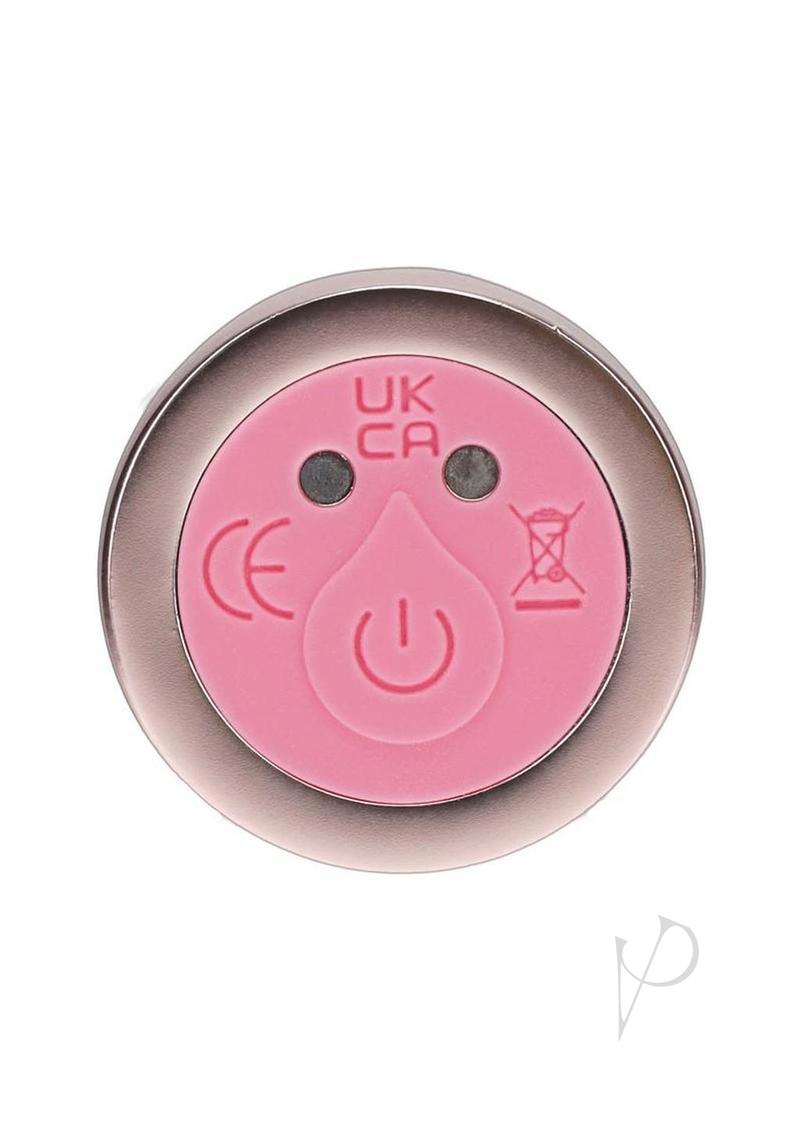 Loveline Sparkle 10 Function Rechargeable Glass Vibrator 6.3in - Pink