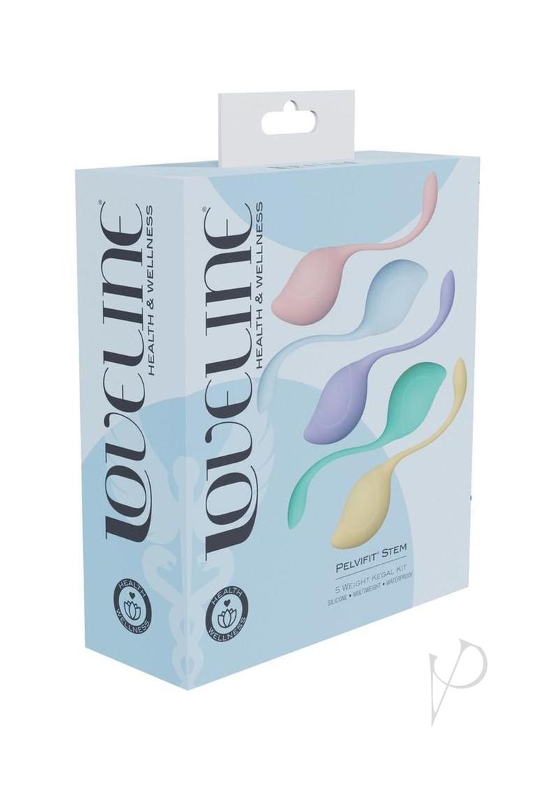 Loveline PelvFit Multiweight Stem Kegel Kit (5 Piece) - Multicolor