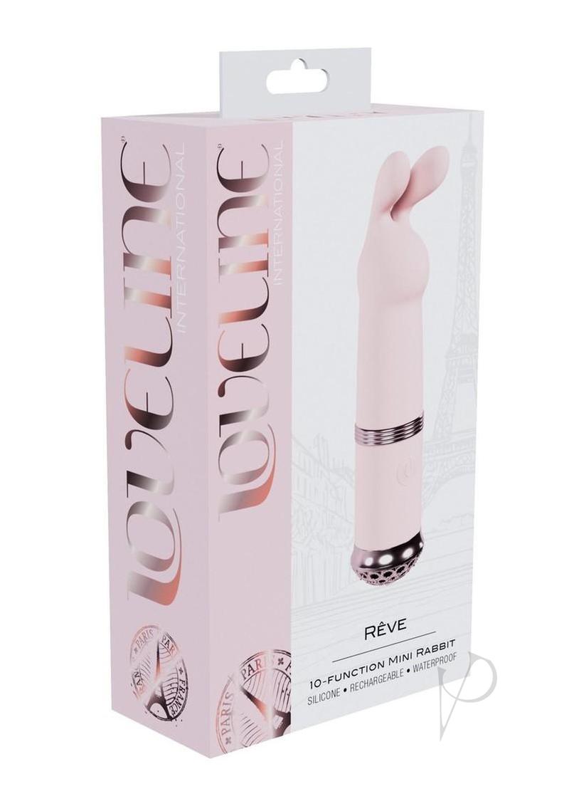 Loveline Reve 10 Function Silicone Rechargeable Mini Rabbit - Pink
