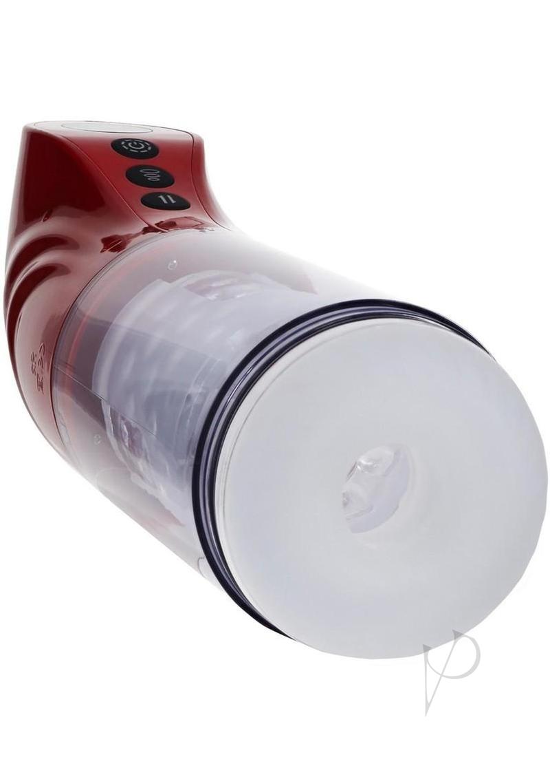 Pumped StrokeMate Multi-Function Rechargeable Masturbator - Metallic Red