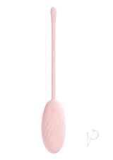 Loveline Felicite 10 Function Silicone Rechargeable Egg Vibe with Remote Control - Pink