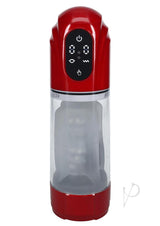 Pumped TechnoThrust 10 Function Automatic Masturbator - Metallic Red