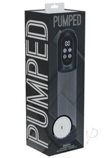 Pumped Engage 6 Function Automatic Rechargeable Penis Pump - Gun Metal