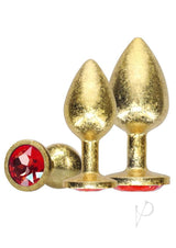 Ouch! Milan Collection Metal Anal Plug Set (3 Piece) Gold