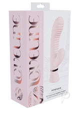 Loveline Mystique 10 Function Rechargeable Silicone Ribbed Rabbit - Pink