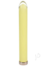 Loveline Sparkle Rechargeable 10 Function Glass Vibrator 
6.3in  - Yellow