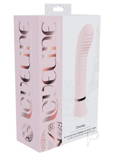 Loveline Divine 10 Function Rechargeable Silicone Ribbed G-Spot Vibrator - Pink