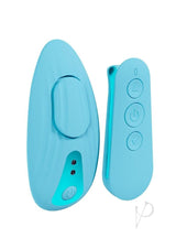 Loveline Celeste Rechargeable Silicone Panty Vibe with Remote - Blue