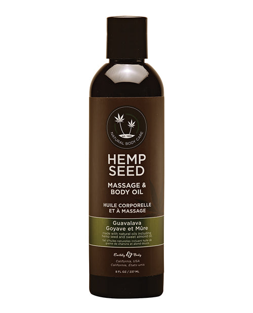 Earthly Body Massage & Body Oil - 8 oz Guavalava