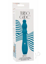 Turbo Glide Ripple Rechargeable Silicone Massager - Blue