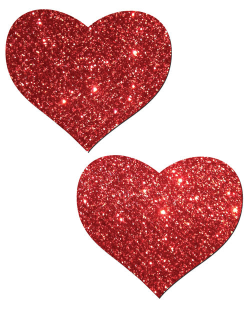 Pastease Premium Glitter Heart - Red O/S