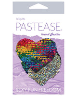 Pastease Premium Color Changing Flip Sequins Heart - Rainbow O/S