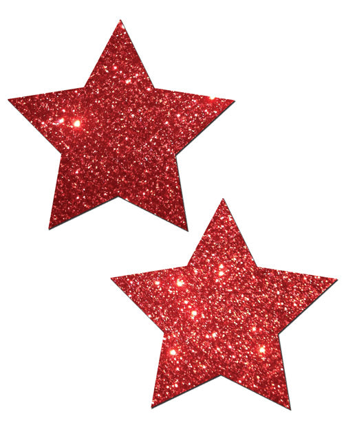 Pastease Premium Glitter Star - Red O/S