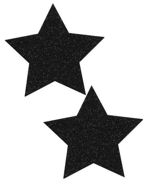 Pastease Premium Glitter Star - Black O/S