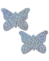 Pastease Premium Glitter Butterfly - Silver O/S