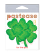 Pastease Four Leaf Clover Glitter Velvet Pumping Shamrock - Green O/S