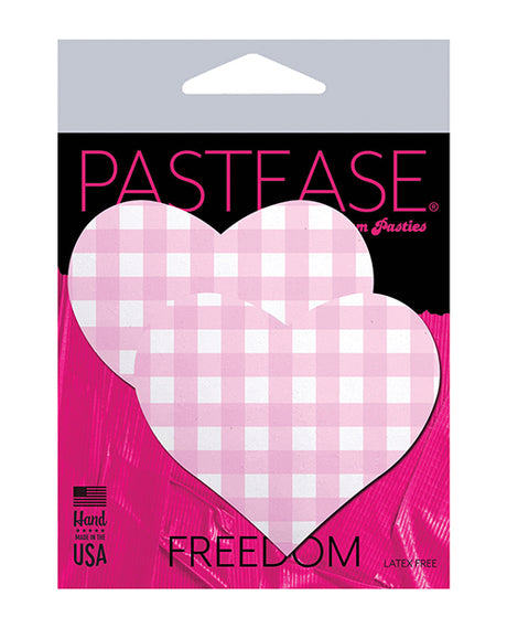 Pastease Premium Gingham Heart - Pink O/S