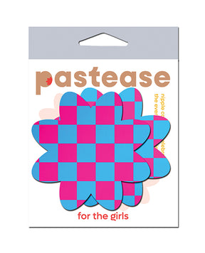 Pastease Neon Checkered Petal - Pink/Blue O/S