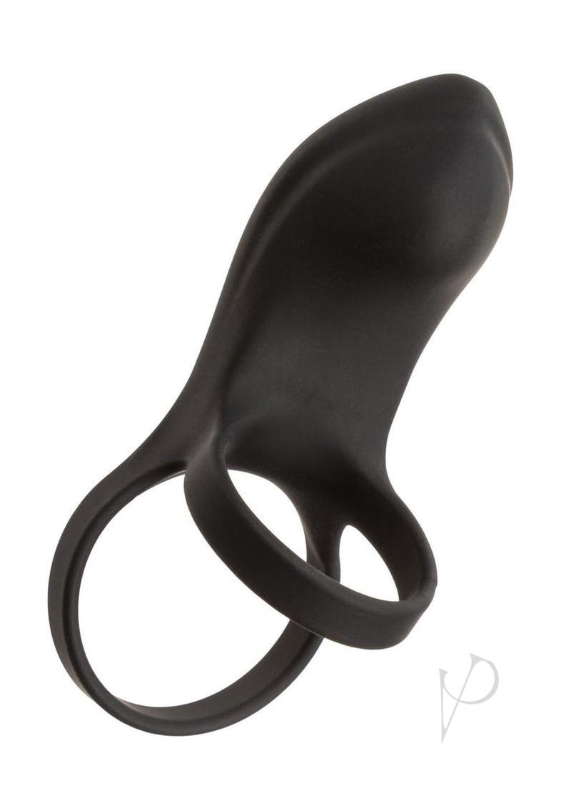 Closer Intimate Rechargeable Ring Feel Silicone Cock Ring - Black