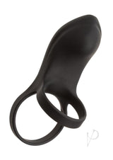 Closer Intimate Rechargeable Ring Feel Silicone Cock Ring - Black