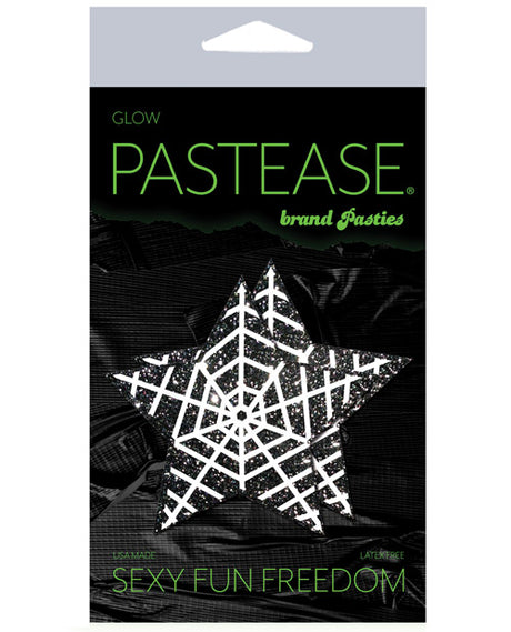 Pastease Premium Halloween Glitter Web  - Glow in the Dark Black/White O/S