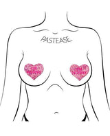 Pastease Premium I'm Horny Heart - Pink/Red O/S