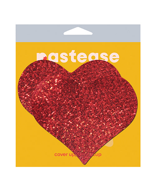 Pastease Coverage Glitter Heart - Red O/S