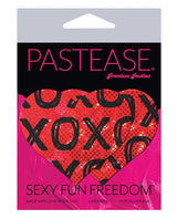 Pastease Premium Glitter XOXO Heart - Red/Black O/S