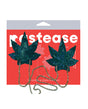 Pastease Chains Disco Weed Leaf - Green O/S