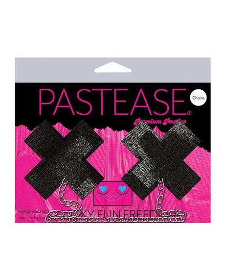 Pastease Chain Plus X Liquid Cross - Black O/S