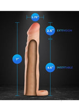 Performance Plus Silicone Penis Extender 2.5in - Vanilla