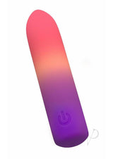 Play With Me Cotton Candy Rechargeable Silicone Bullet - Multicolor