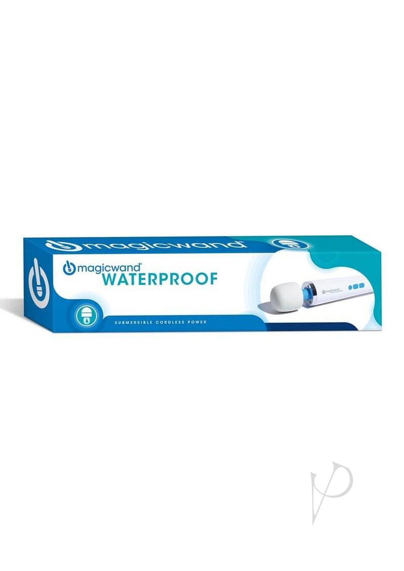 Magic Wand Plus HV-360 Waterproof Rechargeable Multispeed Vibration Massager - White/Blue