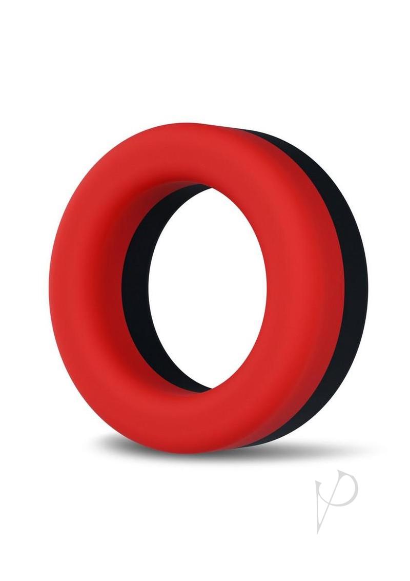 Performance Plus Takeoff Silicone Cock Ring - Red/Black