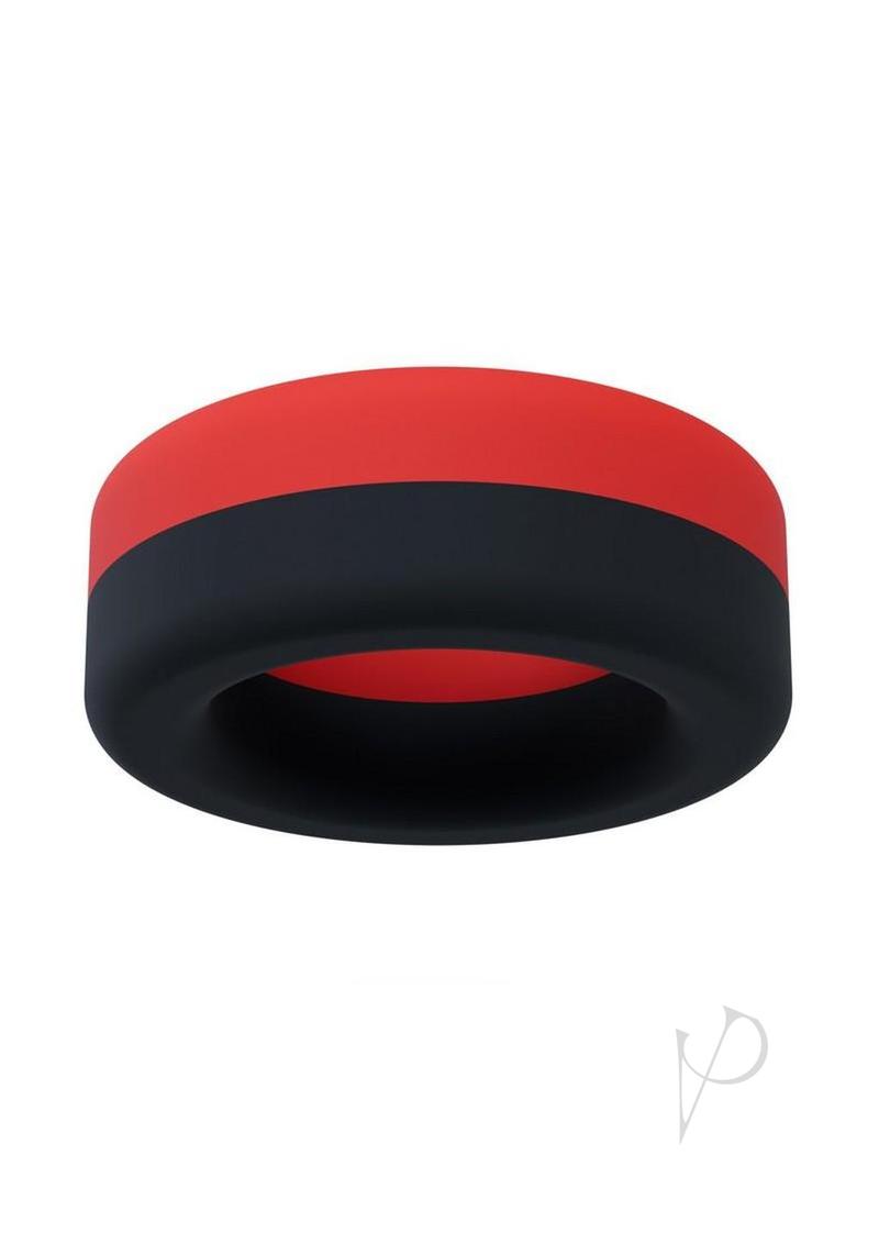 Performance Plus Takeoff Silicone Cock Ring - Red/Black