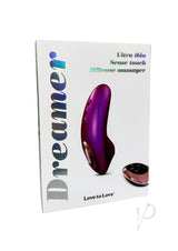 Love To Love Dreamer Silicone Rechargeable Sense Touch Vibrator with Remote - Iridescent Berry