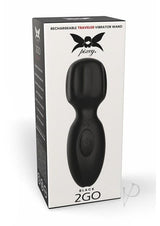 Pixey 2GO Rechargeable Silicone Mini Wand - Black