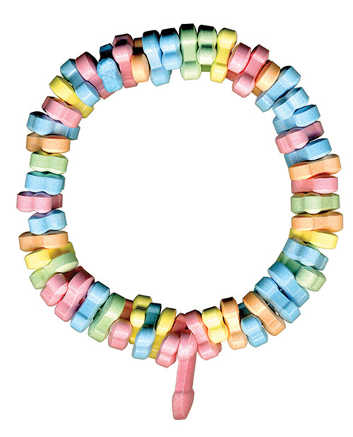 Dicky Charms Multi Flavored Penis Shaped Candy In A Super Stretch Necklace