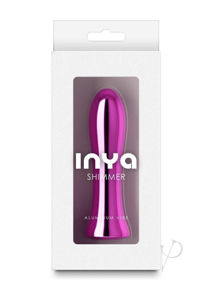 INYA Shimmer Rechargeable Steel Vibrator - Pink